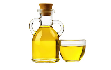 Fresh Cooking Oil Display on a transparent background