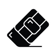 Creatively designed modern icon of eraser, vector in trendy editable style