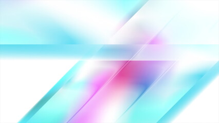 Holographic glossy stripes geometric abstract tech background