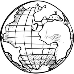 Earth handdrawn illustration