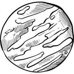 planet handdrawn illustration