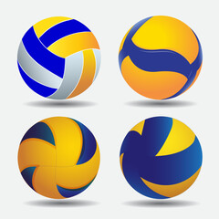 Volleyball ball set