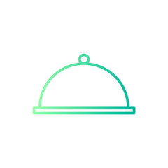Obraz premium dinner gradient icon