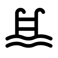 Swimming Pool Line UI Icon