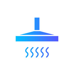 extractor hood gradient icon