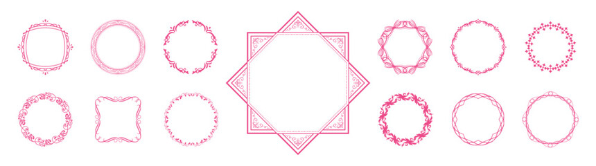 バレンタインデーをイメージしたふんわりアンティークフレーム