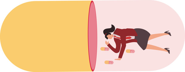 Drug Side Effects Businesswoman, Addict, Addiction, Alternative Medicine, Antibiotic, Body Care, Business