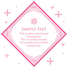 バレンタインデーをイメージしたふんわりアンティークフレーム