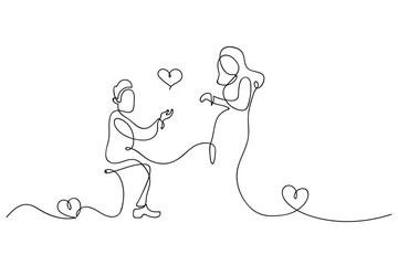 valentines element line art style