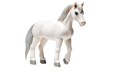 Obraz na płótnie Canvas Equestrian Companion Single Toy A Horse Toy isolated on transparent background