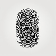 An illustration of a finger print. Technology, cyber security