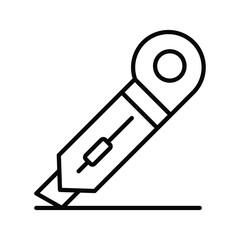An amazing icon of paper cutter, cutting tool vector in modern design style