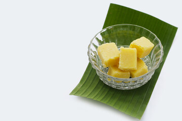 Mung bean cake. Thai Desserts.