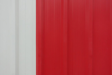 Red and white background from metal Sheet,Multicolor background Concept	