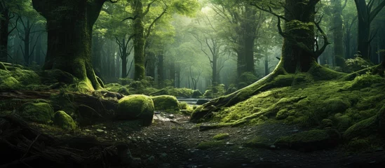 Foto op Canvas Stunning emerald woods. © 2rogan