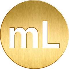 Golden Round Milliliter (mL) Unit of Measurement