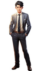 Asian businessman in a suit
