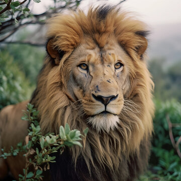 retrato de leon