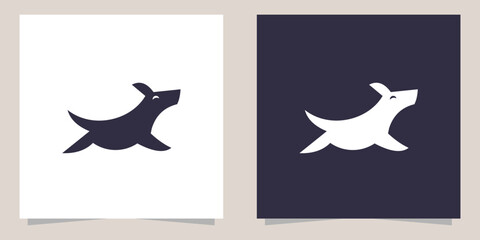 dog logo design vector