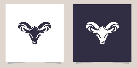 Fototapeta na wymiar goat logo design vector