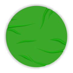 Template glued paper with wrinkles effect realistic