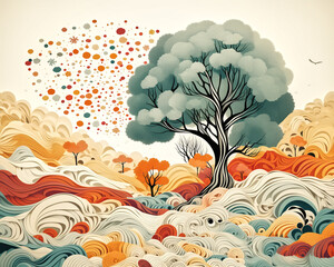 Each season brings its own unique patterns and textures