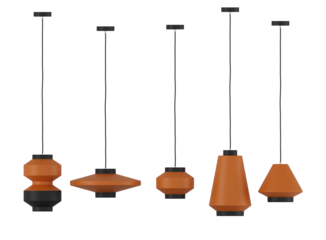 3d render of a modern lamp