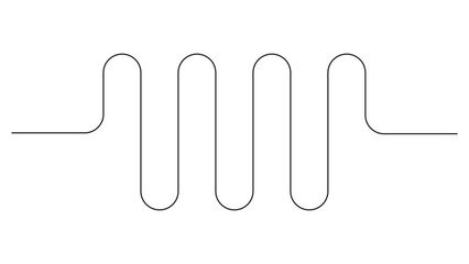 turning path zigsag line vector