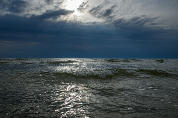 Clouds over Baltic sea at Liepaja, Latvia.
