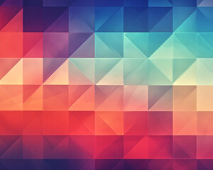 Obraz premium Peaceful Shapes, abstract background with simple geometric forms