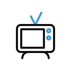 Tv icon vector stock illustration