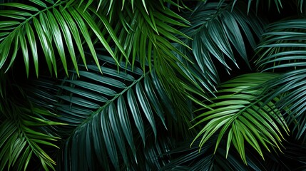 Tropical Green Leaf Abstract Background, HD, Background Wallpaper, Desktop Wallpaper
