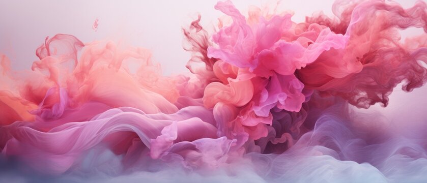 Pink pattern background mixed with artistic glittery gold pattern. Valentine's Day concept Beauty with a translucent background. Generative AI