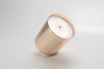 Jar Candle Label Mockup Large Spa Vicks Candles 3d Rendered