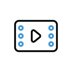 Video icon vector stock illustration