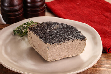 Delicous liver pate snack appetizer