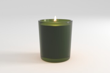 Jar Candle Label Mockup Large Spa Vicks Candles 3d Rendered