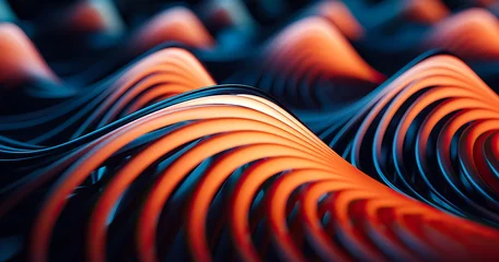 Rolgordijnen abstract flowing lines background © vishal