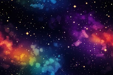 Fototapeta na wymiar Colorful Cosmic space background with stars and nebula