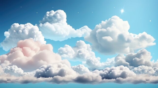 Sky Backgrounds Cloudy Cumulus White Clouds, HD, Background Wallpaper, Desktop Wallpaper