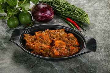 Indian cuisine - homemade mutter paneer