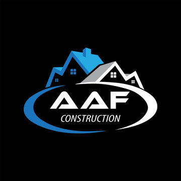 
Letter AAF building vector, AAF initial construction. AAF real estate. AAF home letter logo design, 
