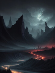 Epic Darkness Unveiled Amazing Rainbow Symphony in Insane Colorful Wallpaper Beauty