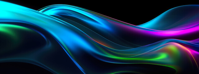 Colorful abstract fluid waves.