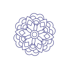 set of mandala outline element harmony