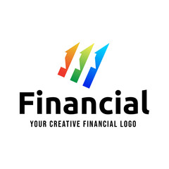 Fundraising Financial And Accounting Logo Design. Financial Advisors Logo Vector Design Inspiration