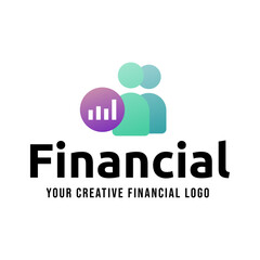 Fundraising Financial And Accounting Logo Design. Financial Advisors Logo Vector Design Inspiration