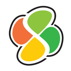 自動車の交通標識アイコン　マーク　シンボル　もみじマーク　四葉マーク、高齢運転者標識　ベクターデータ