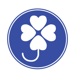 自動車の交通標識アイコン　マーク　シンボル　クローバーマーク　身体障害者標識　ベクターデータ