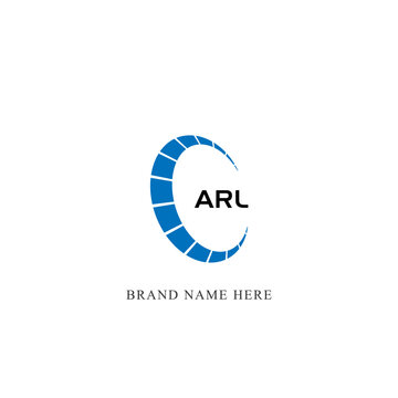 ARL logo. A R L design. White ARL letter. ARL, A R L letter logo design. Initial letter ARL linked circle uppercase monogram logo R letter logo vector design. 